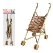 Carucior pentru papusi, cadru metal, 52 cm