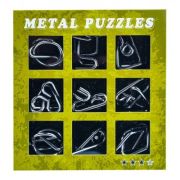Puzzle mecanic, din metal, 9 buc/set