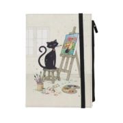 Carnet A5 cu liniatura dictando Bug Art Chat Peintre, Kiub