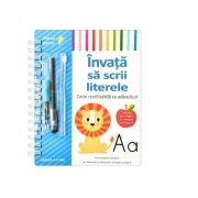 Invata sa scrii Invata sa scrii literele. Carte reutilizabila cu adancituri (4-5 ani)