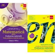 Pachet Evaluarea nationala 2027. Matematica. Clubul matematicienilor si Teste pentru succes. Limba si Literatura Romana - Marius Perianu, Florentina Samihaian
