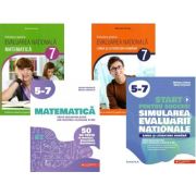 Pachet 4 carti Ma pregatesc pentru Evaluarea nationala 2027 Clasa a 8-a Limba si literatura romana si Matematica - Anton Negrila, Marinela Pantazi, Mihaela Dobos, Daniela Stoica