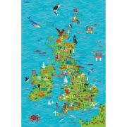 Children’s Wall Map of The United Kingdom & Ireland