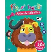 Figuri hazlii. Animale salbatice. Peste 50 de autocolante