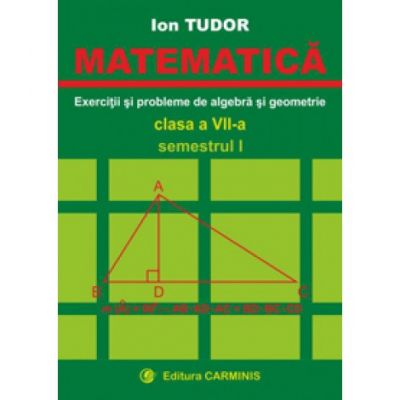 MATEMATICA. Clasa a VII-a, Semestrul I. Exercitii si probleme de algebra si geometrie - Ion Tudor