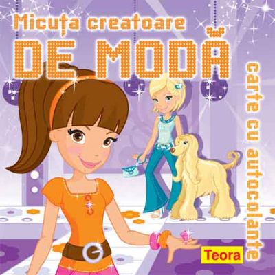 Micuta creatoare de moda-carte cu autocolante