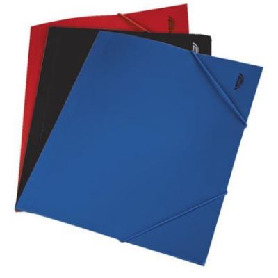 Mapa din plastic cu elastic, A4, negru (DY200202)