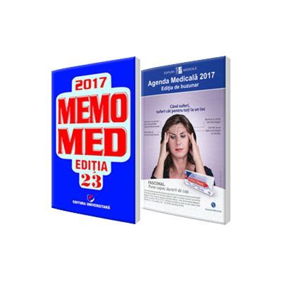 Pachetul Util Farmacistului pentru anul 2017. Agenda Medicala 2017 si MemoMed 2017 Promotie!