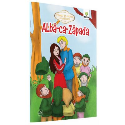 Povesti de colorat cu sabloane - Alba-ca-Zapada