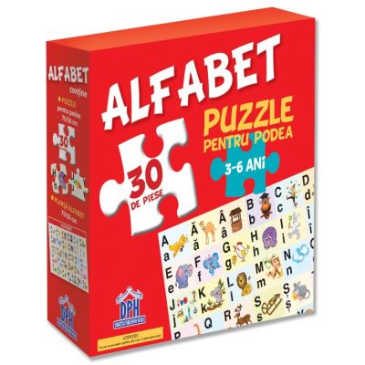 Puzzle pentru podea. Alfabet. 3-6 ani