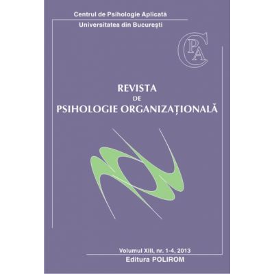 Revista de psihologie organizationala, volumul XIII, nr. 1-4/2013 - Mihaela Roco