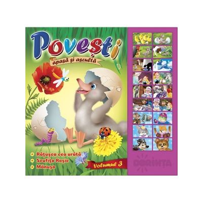 Carte cu sunete. Povesti, volumul 3