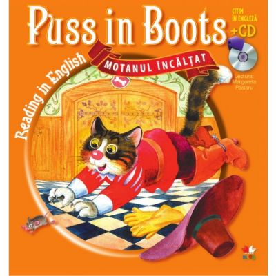 Reading in English. Puss in Boots. Motanul incaltat (Carte + CD audio)