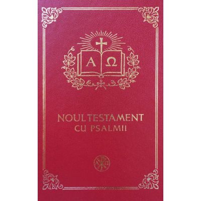 Noul Testament cu Psalmii. Format 053 grena aurit
