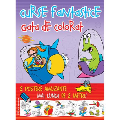 Curse fantastice gata de colorat - OZN-uri
