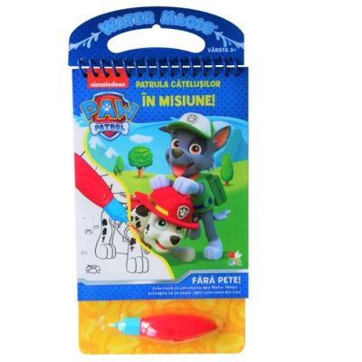 Patrula catelusilor. In misiune! Coloram cu carioca cu apa