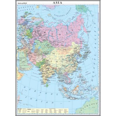 Asia Harta Politica 1000x14000 Mm Ghc7p 74432