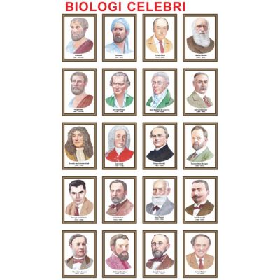 Biologi celebri - set de 20 portrete color (BIO-PT-CD)