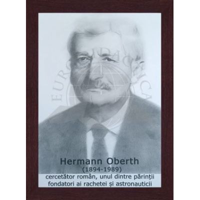 Portret - Hermann Oberth, cercetator roman, unul dintre parintii fondatori ai rachetei si astronauticii (PT-HO)