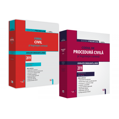 Pachet Codul civil si Codul de procedura civila. Editie PREMIUM 2019 - Dan Lupascu
