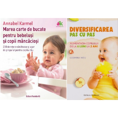 article rookie hostel Pachet Diversificarea pas cu pas si Marea carte de bucate pentru bebelusi,  autor Cosmina Nitu si Annabel Karmel