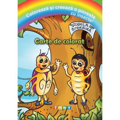 Coloreaza si creeaza o poveste cu insecte!