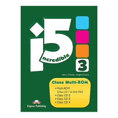Curs limba engleza Incredible 5 3 Class multi-ROM - Jenny Dooley, Virginia Evans Curs limba engleza Incredible 5 3 Class multi-ROM - Jenny Dooley, Virginia Evans