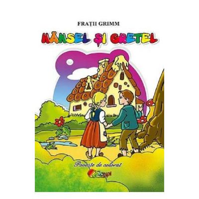 Hansel si Gretel. Carte de colorat 3