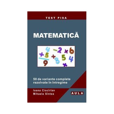 Matematica. Evaluare nationala - Ioana Ciocirlan, Mihaela Sintea Matematica. Evaluare nationala - Ioana Ciocirlan, Mihaela Sintea