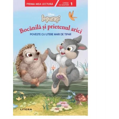 Disney. Iepurasi. Bocanila si prietenul arici. Poveste cu litere mari de tipar