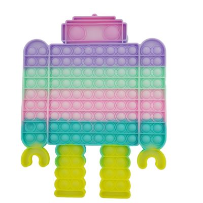 Jucarie antistres din silicon Pop it now and flip robot model 2 multicolor, FLIPPY