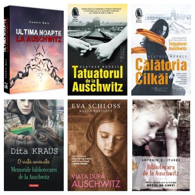 Pachet format din 6 titluri Tatuatorul de la Auschwitz, Calatoria Cilkai, Viata dupa Auschwitz Autorii Heather Morris, Dita Kraus
