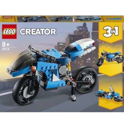 LEGO Creator 3 in 1 Super motocicleta 31114, 236 piese