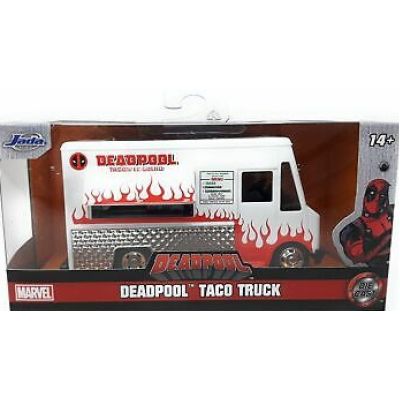 Masinuta metalica food truck a lui deadpool, JadaToys