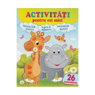 Activitati pentru cei mici. Girafa. 26 autocolante