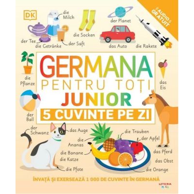 Germana pentru toti. Junior. 5 cuvinte pe zi