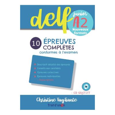 Nouveau DELF junior A2 10 épreuves complètes