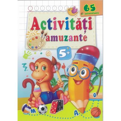 Maimutica-Activitati amuzante 5+ cu 65 autocolante