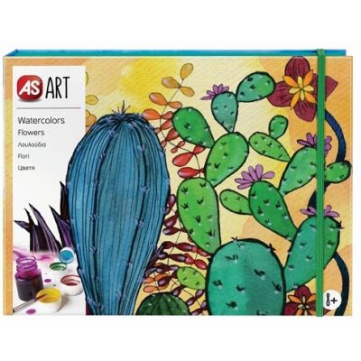 Set desen As Art acuarela flori