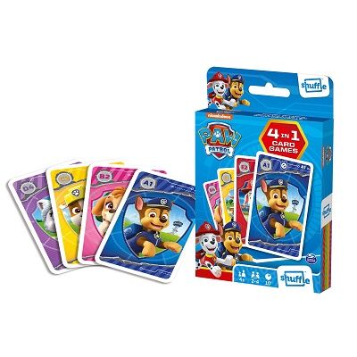 Set jocuri cu carti 4 in 1, Paw Patrol