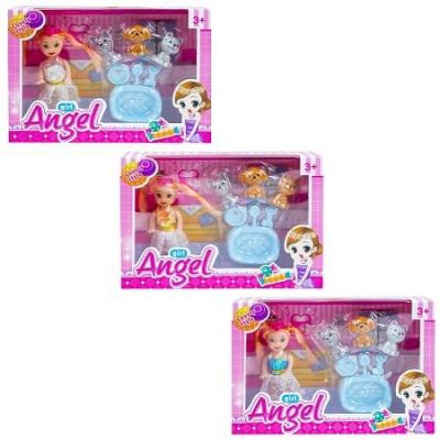 Papusica cu animalute si accesorii