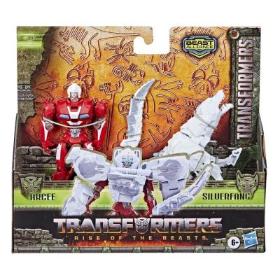 Transformers 7 Beast Alliance. Set 2 figurine Arcee si Silverfang 13 cm
