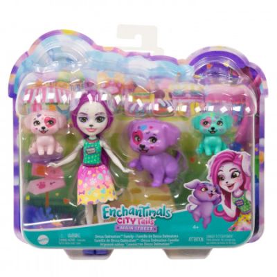 City Tails Main Street familia Dessei Dalmatian, Enchantimals