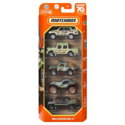 Set 5 masinute metalice Adventure 2 scara 1: 64