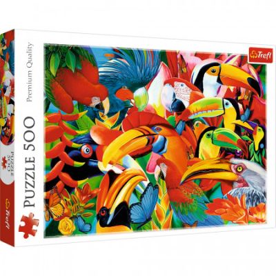 Puzzle 500. Pasari colorate, Trefl
