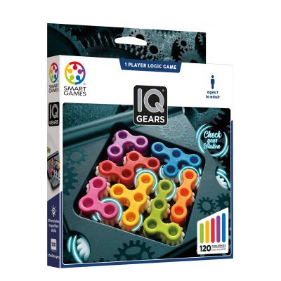Joc de logica IQ Gears, cu 120 de provocari, editie internationala