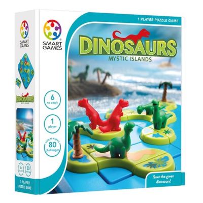 Joc de logica Dinosaurs Mystic Islands, cu 80 de provocari, editie internationala