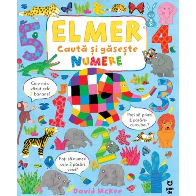 Elmer cauta si gaseste numere - David McKee