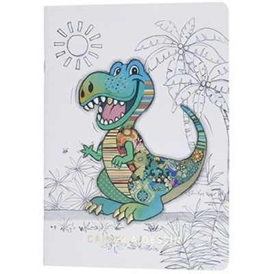 Caiet A5 de desen Kook Enfants Dino, Kiub