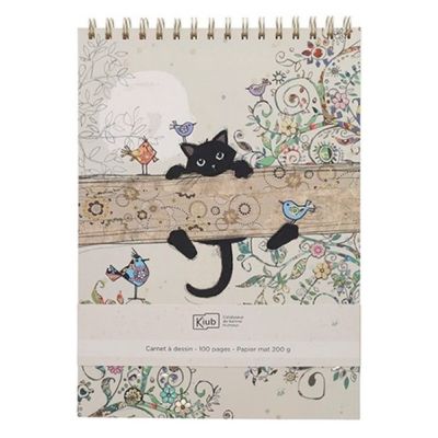 Carnet de schite Bug Art Chaton branche, Kiub